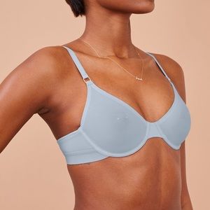Pepper Ulra Fine Unlined Bra Aquamarine 34B BNWT NWT